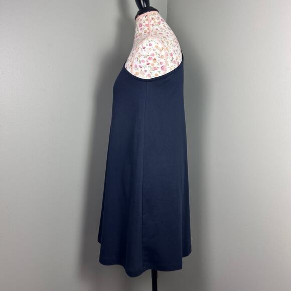 Cos One Shoulder Dress Navy Blue Short Sleeve Asymmetrical Mini T-Shirt Small - Picture 5 of 10